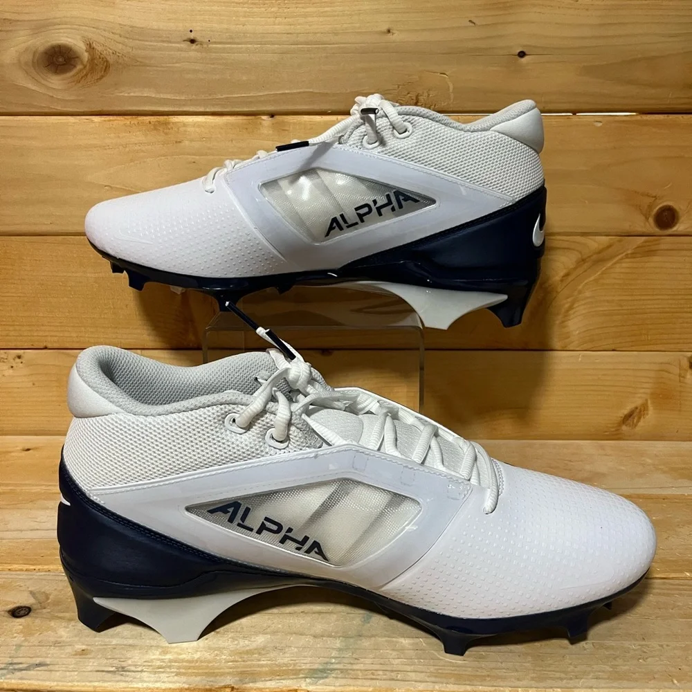 New Nike Alpha Menace 4 Pro Navy Football Cleats FD7037-104 - Picture 2 of 7